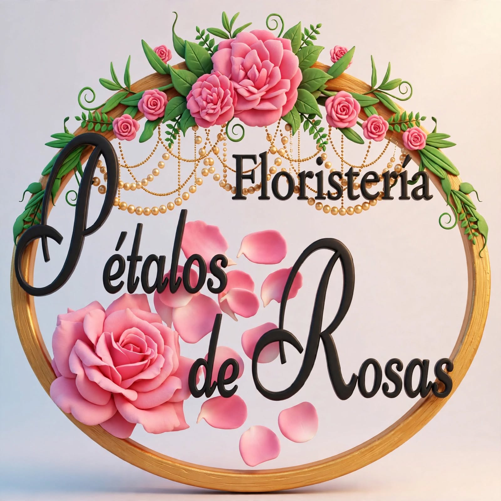 Logo Floristería Pétalos de Rosas